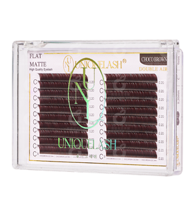 Premium hecho a mano Choco Brown Lash Extensions Soft Natural Brown Eyelash para Lash Artists Salon Use Korean PBT Lashes - Product Image 6