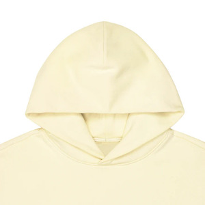 เสื้อฮู้ดดี้ผู้ชายสีครีมเบจทรงโอเวอร์ไซส์ ทรงปกติ สีพื้น ผ้าเฟรนช์เทอร์รี่ มีกระเป๋า เหมาะสำหรับใส่ในฤดูใบไม้ร่วง - Product Image 2