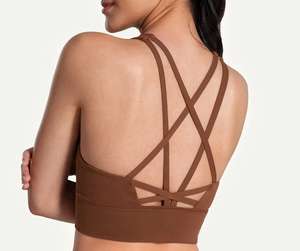 เสื้อชั้นในกีฬา Nesta Sports แบบสั่งทำพิเศษ รองรับสูง ระบายอากาศได้ดี สายไขว้หลัง ผลิตจากผ้าสแปนเด็กซ์และไนลอน ยืดหยุ่นสูง เหมาะสำหรับออกกำลังกาย โยคะ และเล่นกีฬาสำหรับผู้หญิง - Product Image 1