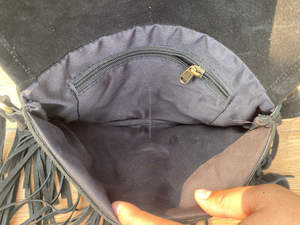 Nouveau fait à la main Offre Spéciale Jacquard daim cuir frange sac à bandoulière multi-usage nouveau Design Vintage sac à bandoulière pas cher taux produit en vrac - Product Image 6