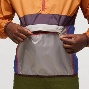 Wholesale Custom <b>Summer</b> Half Zip-Up Anorak <b>Jacket</b> for <b>man</b> Breathable Polyester Windbreaker Casual Windproof Waterproof Thin - Product Image 4