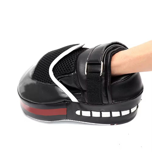 Best Selling Custom Boxing Focus Mitts Genuine Leather Custom Made Punching Target Focus Pads Kick Training Focus Mitts - Product Image 1