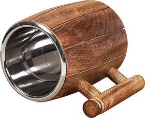 Taza de Cerveza de Madera de Primera Calidad con Asa, Nuevo Diseño, Excelente Diseño, Taza de Café con Interior de Acero, Logotipo Personalizado - Product Image 6