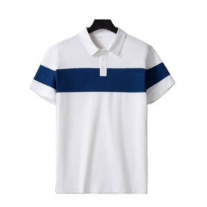 Nouveauté, vêtements pour enfants de haute qualité, haut à manches courtes rayé respirant, t-shirt polo en coton extensible pour garçons, fournisseur du Bangladesh - Product Image 6