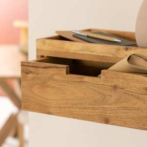 Étagère murale carrée Vandana Optima Solace en bois d'acacia - Product Image 2