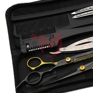 Ciseaux de coiffure professionnels en acier inoxydable et ciseaux à effiler avec lame de rasoir IMANS ENTERPRISES - Product Image 2