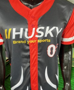 Jersey de Béisbol Personalizado para Hombre, Modelo Husky, Más Vendido, con Tecnología de Absorción de Humedad, Impresión por Sublimación, Cuello en V, Manga Corta, Corte Atlético - Product Image 5