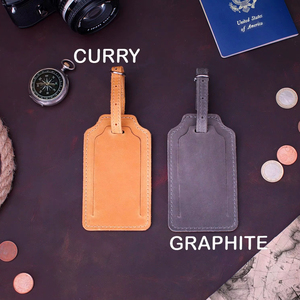 ป้ายติดกระเป๋าเดินทางหนังแท้แบบส่วนตัว ป้ายกระเป๋าเดินทางสุดหรู ป้ายปิดบังข้อมูลส่วนตัว ป้ายติดกระเป๋าเดินทางแบบกำหนดเอง LMP-0287 - Product Image 1