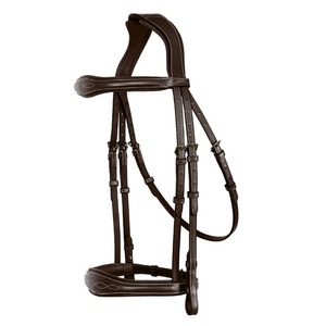 Bridon et longe équestres en cuir de haute qualité, réutilisables et durables, pour l'extérieur, personnalisation acceptée, pour chevaux - Product Image 3