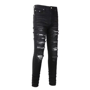 Custom Trending Design Best Quality Two Piece Pant Set Denim <b>Jackets</b> <b>Straight</b> Jeans Trousers Solid Breathable Summer Men - Product Image 4