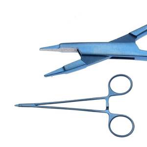 Porte-aiguille à verrouillage, pince chirurgicale de précision, épileron hémostatique en acier inoxydable, porte-aiguille à verrouillage, pince médicale, instrument - Product Image 1