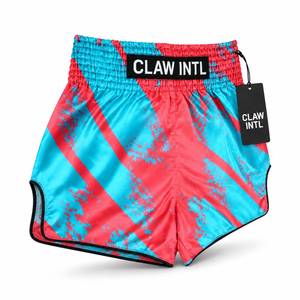 Pantalones Cortos de Boxeo Unisex, Rojos y Azules con Estampado Diagonal, Transpirables, de Secado Rápido, Poliéster/Algodón, Impresión Digital, Ropa Deportiva sin Costuras - Product Image 6