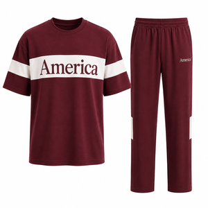 Conjunto Deportivo Personalizado con Sublimación OEM, Unisex, 2 Piezas, Camiseta y Pantalones Transpirables de Alta Calidad para Entrenamiento Deportivo - Product Image 2