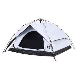 Tente de camping en tissu occultant blanc à démontage rapide pour 4 personnes, style dôme - Product Image 5