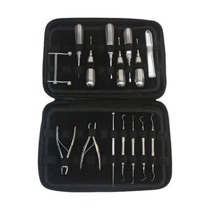 Dental Extraction Instrument Set Tooth Root Elevator Forceps Autoclavable Stainless Steel Surgery <b>Zipper</b> Case - Product Image 3