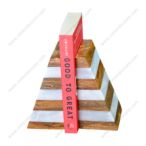 Sujetalibros de Mármol Ónix Multicolor con Diseño Grabado, Hechos a Medida, Sujetalibros de Mármol Ónix Blanco para Decoración y Regalos - Product Image 3