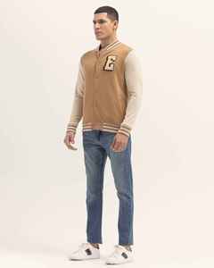 Chaqueta universitaria de lana de alta demanda para hombre, con cierre de botones, bolsillos, estilo Letterman, para béisbol universitario, tipo bomber. - Product Image 4