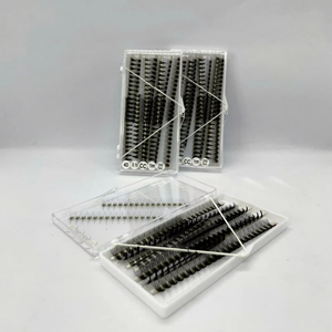 ขนตาปลอม3D 4D 6D 5D แบบเกาหลีความเร็วสูงพิเศษผ้าแคชเมียร์สีดำด้าน CC DD ขดยาวแบบผสม - Product Image 1