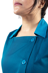 Uniforme de travail unisexe en spandex durable, anti-humidité, design haut de gamme pour médecins, dentistes, cliniques vétérinaires, manches courtes - Product Image 5