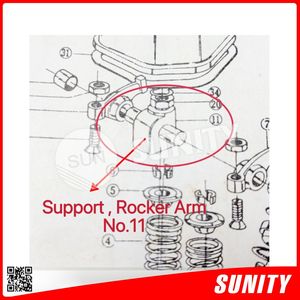 อะไหล่เครื่องยนต์ดีเซล 2 จังหวะ ยี่ห้อ TAIWAN SUNITY รุ่น YSE8 ใหม่ รองรับแขนโยกสำหรับเครื่องยนต์ติดท้ายเรือ - Product Image 5