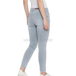 Nouveau style de pantalon en jean pour femme, usage extérieur, meilleure qualité, couleur unie, prix abordable - Product Image 4