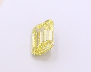 Diamant de laboratoire CVD de luxe 1,10 ct, jaune fantaisie, taille émeraude, VS1, EX Poli, vente en gros, diamant non monté, fourni par le fabricant, en stock - Product Image 3