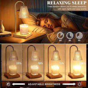 Lámpara Calentadora de Velas Ámbar Regulable con Temporizador, Regalos de Navidad y Cumpleaños para Mujeres, Decoración para el Hogar y Regalos de Inauguración de Casa Nueva - Product Image 5