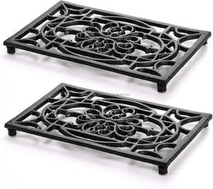 Handmade <b>Metal</b> Sculpted <b>Trivet</b> For Kitchen Countertops Providing Heat Resistance And Artistic Decoration For Hot Pots - Product Image 6