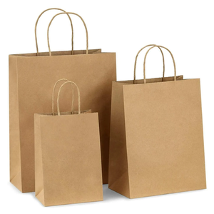 Bolsas de Papel Kraft Personalizadas al por Mayor, Ecológicas, Duraderas, con Logotipo, Asépticas, de Materiales Reciclados para Promociones y Exhibiciones en Supermercados - Product Image 5