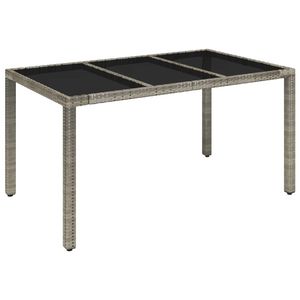 5 Piece Gray Poly Rattan Patio Dining <b>Set</b> with Cushions <b>Garden</b> <b>Sets</b> - Product Image 4
