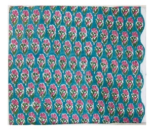Pure Cotton Rapid Hand Block Print Fabric Natural Printed Textile for Kurti Dress <b>Shirt</b> and Upholstery Soft Lightweight Fabric - Product Image 2