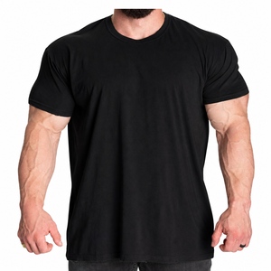 Custom Men's <b>Muscle</b> <b>T</b>-<b>Shirt</b> Gym Workout Cotton Anti-Pilling Short Sleeve Athletic Tee Custom Logo OEM ODM Manufacturer Wholesale - Product Image 1