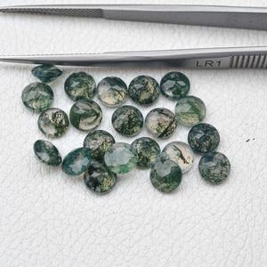 Agate mousse naturelle de qualité supérieure, pierres précieuses rondes de 8 mm, pierres précieuses en vrac pour bijoux de mode, fournisseur en gros, approvisionnement régulier - Product Image 3