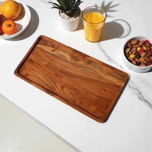 Acacia Wood Serving <b>Tray</b> Rustic Rectangle <b>Tray</b> for <b>Table</b> Decor wooden utility srving <b>tray</b> wooden food servin <b>tray</b> - Product Image 4