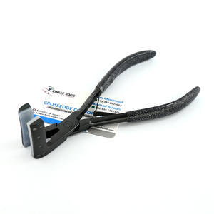 Herramientas de extensión de cabello con logotipo personalizado, cinta en alicates, Color negro, acero inoxidable, 7 pulgadas, alicates para extensiones de cabello, uso en Alicates de abrazadera - Product Image 1