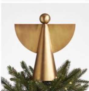 Décoration de Noël traditionnelle en métal pour le sommet du sapin, étoile dorée, 20 cm - Product Image 5