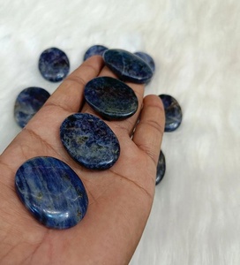 Piedra de Sodalita Ovalada Pulida, Piedra de la Suerte, Venta al por Mayor, Natural, de Alta Calidad, Azul, Curativa, Reiki, Energía, Cristal, Feng Shui, Decoración del Hogar - Product Image 3
