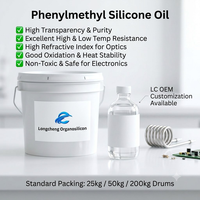 Huile de silicone haute température - Fluide de phénylméthylsiloxane pour bains d'huile de laboratoire et systèmes de transfert de chaleur circulants
