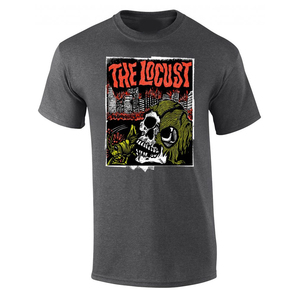 Camiseta de Hombre Estilo Punk The Locust, 100% Algodón, Cuello Redondo, Corte Holgado, Color Sólido, Transpirable y Ecológica - Product Image 1