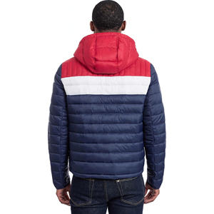 Veste matelassée à capuche pour homme, unie, décontractée, imperméable, coupe-vent, avec fermeture éclair sur le devant, ultra-rembourrée, 6XL XS - Product Image 2