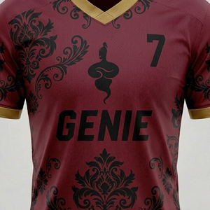 วัสดุโพลีเอสเตอร์ สวมใส่สบาย ยืดหยุ่นได้ดี เสื้อเจอร์ซีย์และกางเกงขาสั้นประสิทธิภาพสูง ออกแบบมาเพื่อการระบายอากาศ - Product Image 5