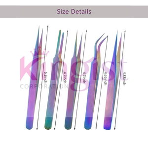 Pinces à cils de qualité supérieure pour une pose de cils de qualité professionnelle, ensemble de pinces à cils pour les artistes en pose de cils - Product Image 6