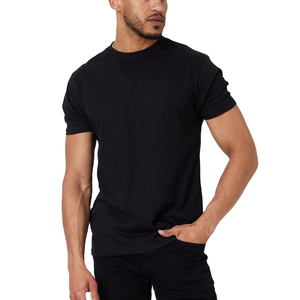 Camisetas de Hombre Tejidas de Color Puro, 100% Algodón, 230g, Talla Grande, Nueva Tendencia de Verano 2026 - Product Image 1