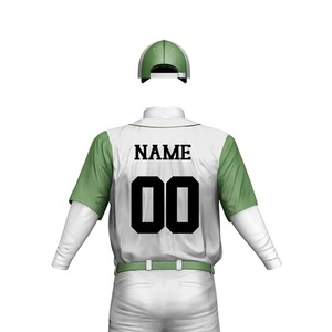 New Latest Design Custom Team <b>Baseball</b> Uniform Breathable 100% Cotton Sportswear <b>Set</b> Plain Printed <b>Baseball</b> Uniform Premium 2026 - Product Image 2