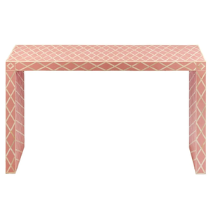 Bone Inlay Eco-Friendly Handmade Modern Console <b>Table</b> by FAIZA CRAFT for Bedroom or Apartment-Natural Shape - Product Image 6