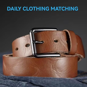 Nuevo Cinturón de Cuero Vacuno para Hombre, Correa Ajustable, Cinturones de Cuero Casuales de Alta Calidad - Product Image 5