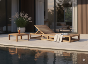 Chaise longue d'extérieur Livia Sun, qualité export, mobilier d'extérieur en teck indonésien pour les distributeurs mondiaux - Product Image 5