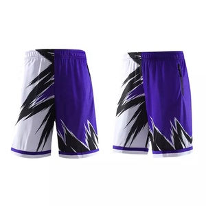 Nouveaux shorts de basket-ball pour hommes à la mode Shorts de sport personnalisés Polyester matériel taille élastique poches latérales Shorts de basket-ball - Product Image 5