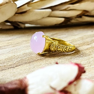 Latest Design Boho Gemstone <b>Ring</b> Vintage Brass <b>Ring</b> Women 18k Gold Plated Floral <b>Dainty</b> Statement <b>Ring</b> for Wholesale/OEM/ODM - Product Image 2