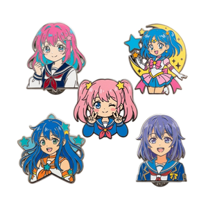 Pins métalliques de personnages d'anime, forme irrégulière, émail dur, alliage de zinc, objets de collection, thème TV et cinéma, décoration artistique - Product Image 1